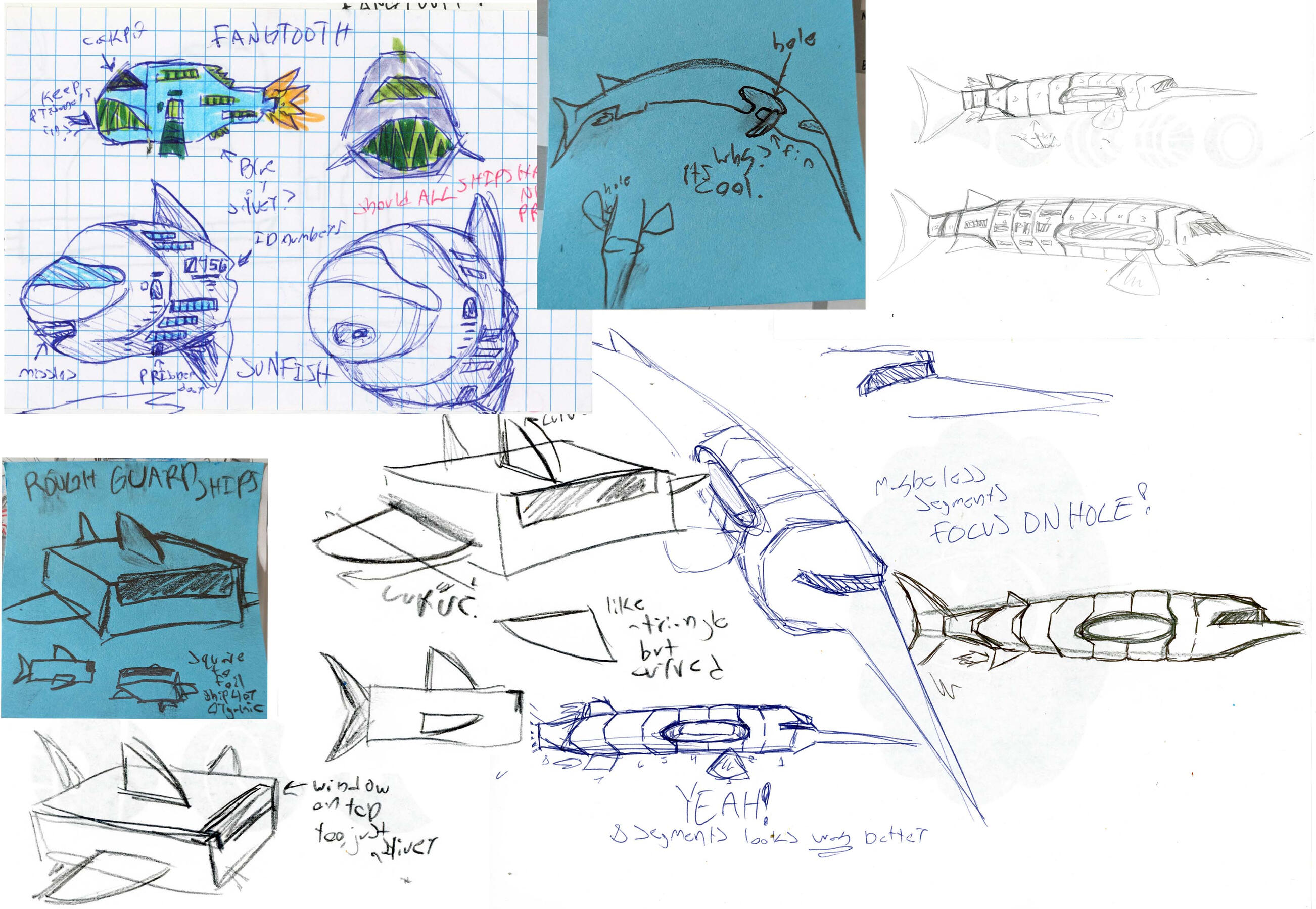 Guard and Reinforcement Ship Sketches